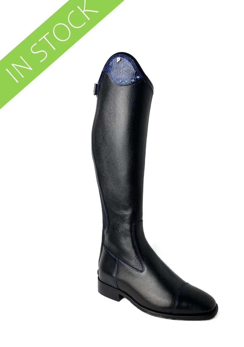 Petrie Trento Riding Boots - Black/Blue-1